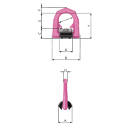 Anneau de levage arqué à étrier à souder - VLBS - RUD® - REF : 40010 - capacité 1,5t à 16t_1