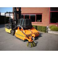 Balayeuse industriëlle - attec - pour télescopiques et chariots élévateurs à fourche - hydraulique pour chargeuses compactes et chargeuses articulées_1