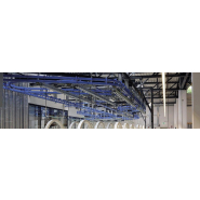 Convoyeur aérien  Température maxi 250° - Charge max 500kg - Accumulation en ligne 45°/90° - P&F380 - SEMA_1