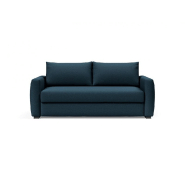 Innovation Living - Canapé design convertible Cosial avec accoudoirs rembourrés - Tissu Argus Navy Blue - Couchage 160x202 cm_1