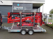 Plateau porte-engin abaissable TOHACO à suspensions pneumatiques - 370x150 cm - PTAC 2700 Kg - 2 essieux freinés - Référence - MG 400 182 3500 3 S_1