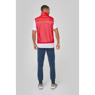 Runner - gilet d'entraînement unisexe avec dos en filet et bandes auto-réfléchissantes - Réf: PA234_1