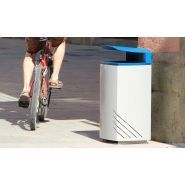 Poubelle publique Up22t - corbeille Mielek T - Novatilu - 65 litres_2
