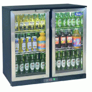 Arrière bar réfrigéré 2 portes battantes inox 220L Atosa_1
