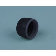 Cgl010 - Bouchon à vis PE noir avec bague pour flacon DIN 28 - Auxilab_1