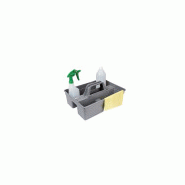 Panier porte-outils premium double compartiments gris anthracite 40x27x11,7cm_1