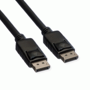 ROLINE Câble DisplayPort v1.2, TPE, DP M - DP M, noir, 3 m_1