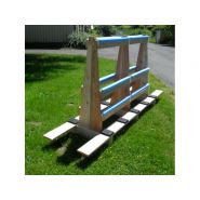 Chevalets de manutention - EBS Services - bois avec calage en mousse et protections_1