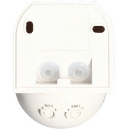 Détecteur IR saillie présence et crépusculaire blanc - 400W max - IP54 - champ de détection 180° sur 10m_1