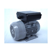 Moteur électrique monophasé 220V 0,55kW - 1000tr/min - ALMO IP55 - Bride B34 avec trous taraudés à pattes_1