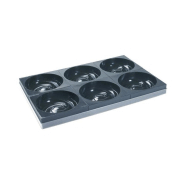 Spirale - Moules en silicone Pavocake Pavoni Italia - Lot de 6 avec plateau_1