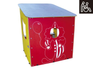 Cabane théâtre GUIGNOL pour enfants de 1 à 12 ans en polyéthylène et acier peinte à la poudre_1