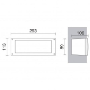 Encastré mural Devon IP66 GX53 LED T2 - 2x3W 3000K noir - Réf 5111_1