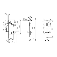 Serrure encastrable Monomax NF inox - Pour portes intérieures : bureau, salle de réunion, placard_1