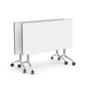 Table d'école pliante Alufloop avec roues et frein - Idéale pour centres éducatifs, crèches et écoles_1