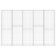 Vidaxl mur en gabion avec couvercles acier galvanisé 300x30x200 cm 147823_1
