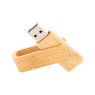 Clé USB Twist - boîtier bambou - 16/32 Go - USB 2.0 - boîte en papier kraft_1