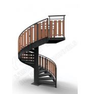 Escalier hélicoïdal ysopaline - ysofer esca - passage 1up ou 2up