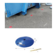 Plot de balisage en ABS - Différentes couleurs, résistant aux UV et au passage de véhicules jusqu'à 3,5T_1