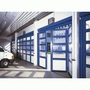 Porte pliante industrielle afs / accordéon / vitrée / en verre / 5000 x 5000 mm_1