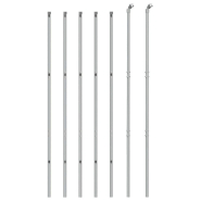 Vidaxl clôture à mailles losangées argenté 2x10 m 154006_1