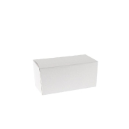 Ballotin en carton blanc - intérieur blanc 375g - 13,7x7x6,3cm - par 50_1