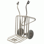 Chariot de transport professionnel - acier robuste - 27,8kg - roues pneumatiques ou increvables - Matador_1