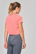 Crop top triblend femme - Réf: PA4022 - PROACT - 50% polyester, 25% coton, 25% viscose - 130 g/m²_1