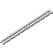 Échelle télescopique SECURECHELLE® double - barreaux décalés, point d'ancrage EN 795 classe A_1
