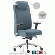 Fauteuil de direction en tissu Bost - Sokoa - Bleu, Non_1