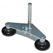 Roulette tandem pour porte de garage sectionnelle (l'unité) - spadone_1