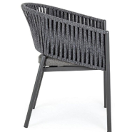 Chaise avec accoudoir Florencia anthacite WG20 57 x 60 x 80 cm - par 4_1