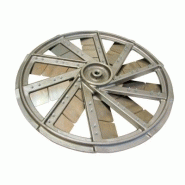 Hélico à mortier de résine - Plateau Ø 500 mm - 25 lames acier et PVC - Réf. 82052, 82054, 82056_1