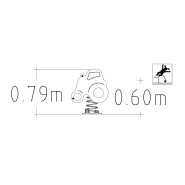 Jeu sur ressort Grolly 1 place - réf 8044730 - Vert - Fondation à enterrer - Hags_1