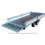 Remorque à 2 essieux freinés, PTC 2500 kg pour espaces verts 4m - ECIM - PEV 425 V_1