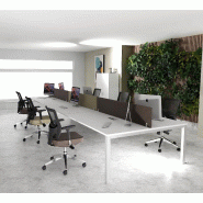Bureau 6 personnes Tempo - Mobel linea - Alu, Blanc, 540_0