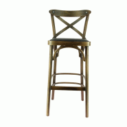 Chaise haute salle de restaurant Chinon - Marron_1