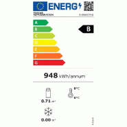 Armoire réfrigérée positive GN2/1 Ventilée porte vitrée 650L Inox Professional Line Forcar_1