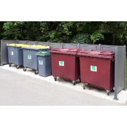 Cache conteneurs sans toit - Série CCS - Panneaux modulables en forme droite, U ou C avec passage de 0,98 m_1