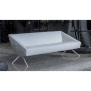 Canapé d'accueil carré à contours nets - Structure puissante - Collection AMARCORD - Design italien minimaliste_1