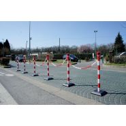 Kples6rb - barrière à chaîne poteaux en plastique lestés - signals - h 950 mm_1