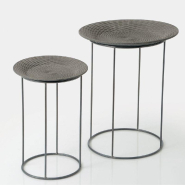 Selette metal gris corbeille tressée L49 x P50 x H61_1