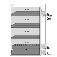 Armoire de sécurité S-CLASSIC-90 modèle S90.196.120.WDAS - Réf 30116-002-33719 - Type 90 - Stockage de substances inflammables_1