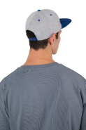 Casquette Snapback - 6 panneaux - Réf: KP166 - Look Hip-Hop - Tissu mélangé toucher laine_1