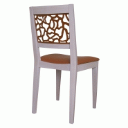 Chaise jennyfer en bois massif et metal_1