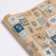 Papier cadeau kraft Rivages 0,70x50m_1