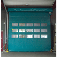 Porte rapide Auto‐reparable® avec système breveté et armoire électronique intégrée_1