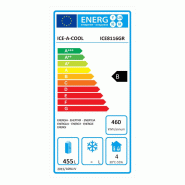 Réfrigérateur Atosa ICE8116GR - 670 litres - 220 V - 2065 mm de hauteur - acier inoxydable AISI 430_1