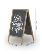 Stop trottoir en bois - 2 faces ardoise magnétiques - Structure + magnet RV - Référence: PE-STOP-TROTT-BOIS_1