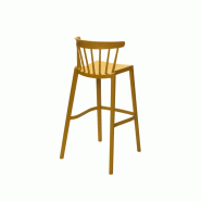 Windson - Tabouret de bar empilable en polypropylène Jaune_1